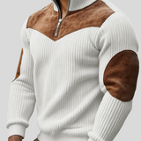 Kortez – Suéter de Tricot Casual con Media Cremallera