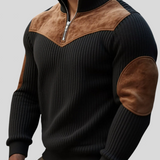 Kortez – Suéter de Tricot Casual con Media Cremallera