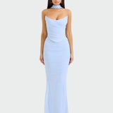 Lora | Vestido Largo Drapado
