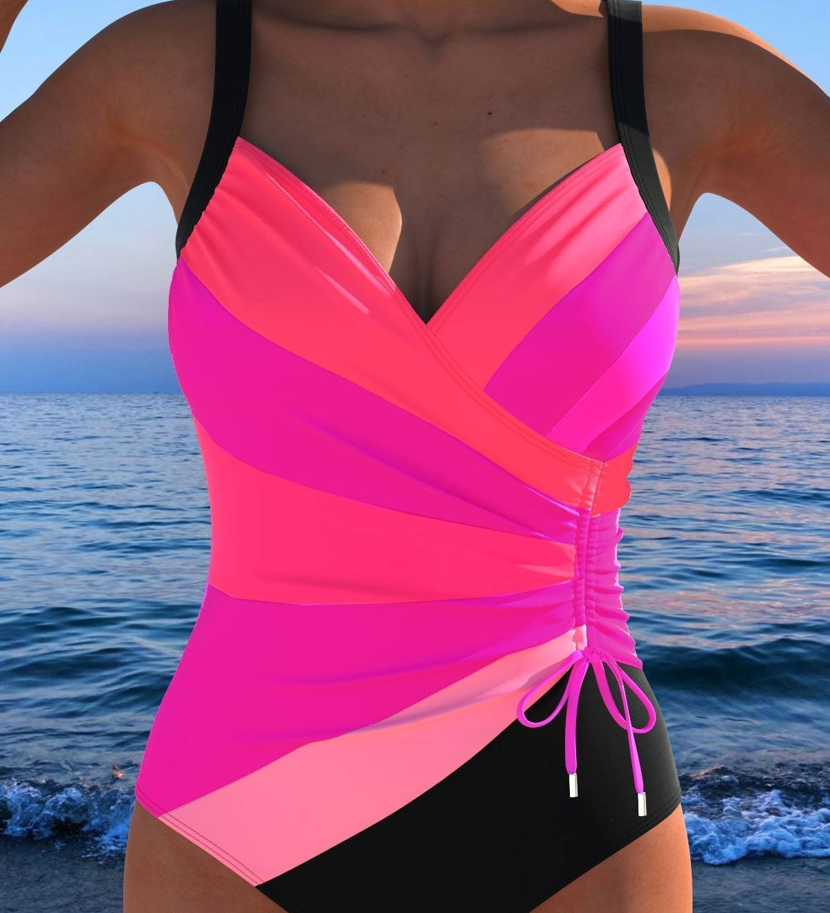 Greta | Bañador de lujo con motivo multicolor