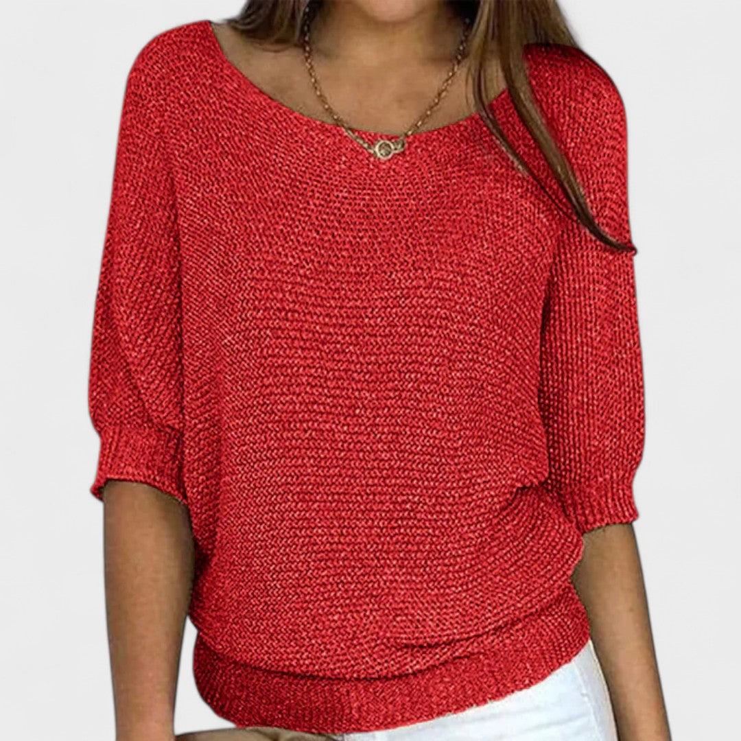 Dora - Blusa entrelazada