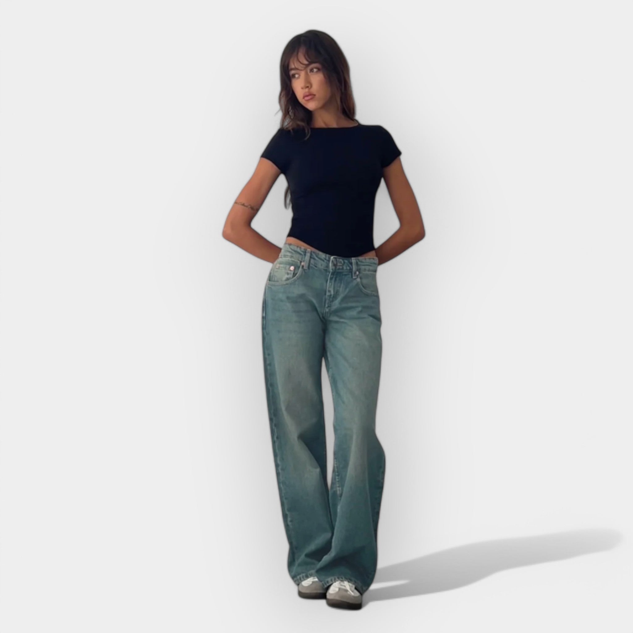 Romana - Jeans de tiro bajo