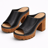 Lana – Sandalias de Piel con Tacón Alto