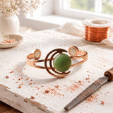 Bracciale di Rame Verde Lunara