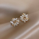 Orecchini Sonja Luxe in Opale Bianco