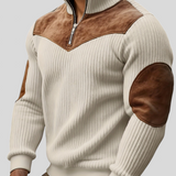 Kortez – Suéter de Tricot Casual con Media Cremallera