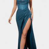 Ines Vestido Sirena con Cuerpo y Tirantes de Espagueti