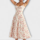 Zipporas – Vestido bustier encantador con motivo floral