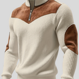 Kortez – Suéter de Tricot Casual con Media Cremallera