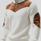 Kortez – Suéter de Tricot Casual con Media Cremallera