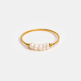 Grace - Anello con perla d'acqua dolce