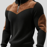 Kortez – Suéter de Tricot Casual con Media Cremallera