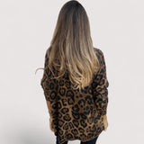 Zlata – Camiseta casual para mujer con estampado de leopardo