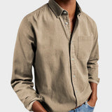 Harry - Camisa casual de mezclilla