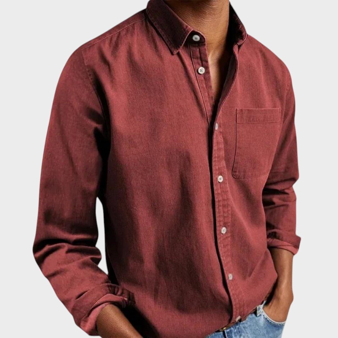 Harry - Camisa casual de mezclilla