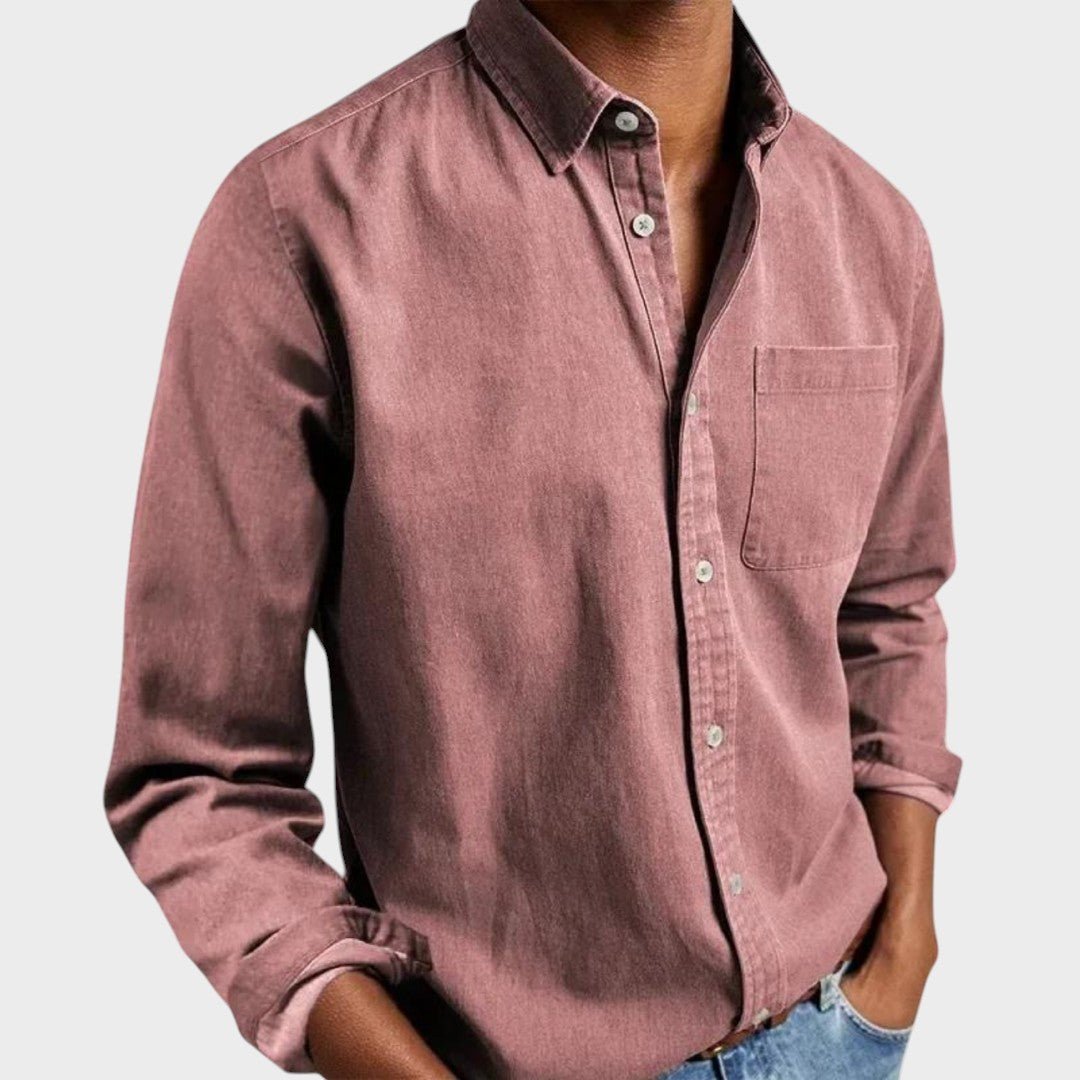 Harry - Camisa casual de mezclilla