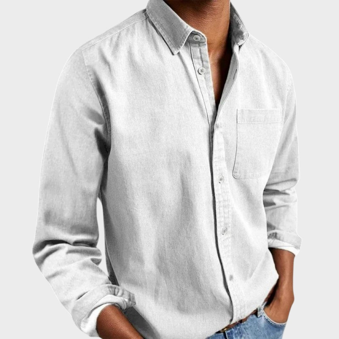 Harry - Camisa casual de mezclilla