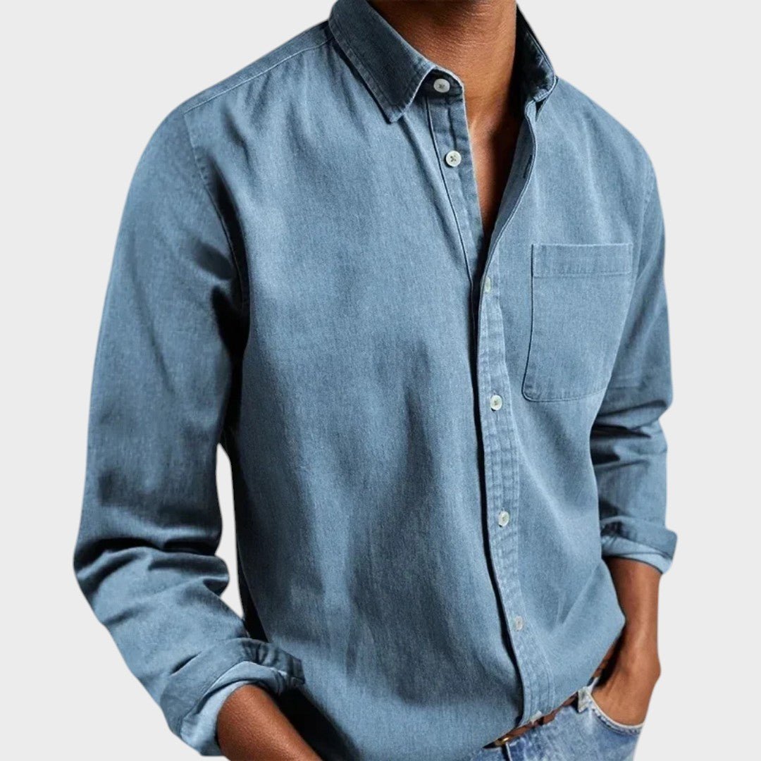 Harry - Camisa casual de mezclilla