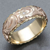 Anillo de Oro Vintage Rosa