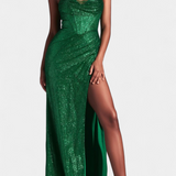 Ines Vestido Sirena con Cuerpo y Tirantes de Espagueti
