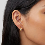 Pendientes de oro cristalinos Artie