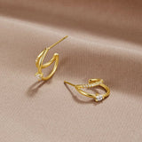 Pendientes de oro cristalinos Artie