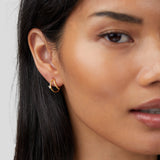 Pendientes de oro cristalinos Artie